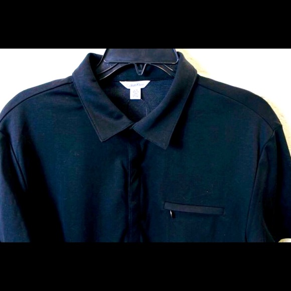 NEW CALVIN KLEIN Black Polo Shirt -Size Large - Picture 3 of 5